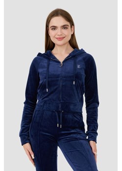 JUICY COUTURE Granatowa bluza Madison Hoodie, Wybierz rozmiar L ze sklepu outfit.pl w kategorii Bluzy damskie - zdjęcie 173970232