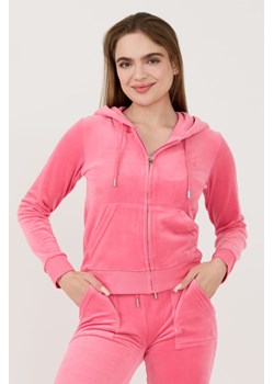 JUICY COUTURE Różowa bluza Robertson Hoodie, Wybierz rozmiar L ze sklepu outfit.pl w kategorii Bluzy damskie - zdjęcie 173970254