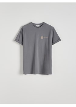 Reserved - T-shirt regular z haftem - ciemnoszary ze sklepu Reserved w kategorii T-shirty męskie - zdjęcie 173970482