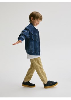 Reserved - Joggery z efektem sprania - beżowy ze sklepu Reserved w kategorii Spodnie chłopięce - zdjęcie 173970491