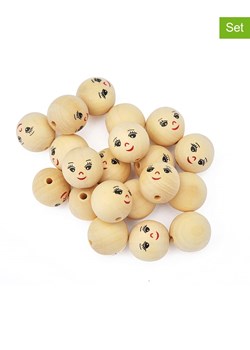 Playbox Drewniane kulki (20 szt.) w kolorze brązowym - id: 7830543 - marki Playbox - 173972181 Playbox Drewniane kulki (20 szt.) w kolorze brązowym ze sklepu Limango Polska w kategorii Zabawki - zdjęcie 173972181