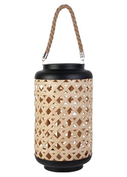 Garden Spirit Lampion w kolorze jasnobrązowo-czarnym - wys. 38,5 x Ø 21 cm ze sklepu Limango Polska w kategorii Świeczniki - zdjęcie 173972250
