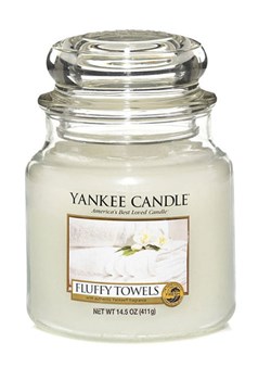 Yankee Candle Świeca zapachowa &quot;Fluffy Towels&quot; - 411 g ze sklepu Limango Polska w kategorii Świece i dyfuzory - zdjęcie 173972270