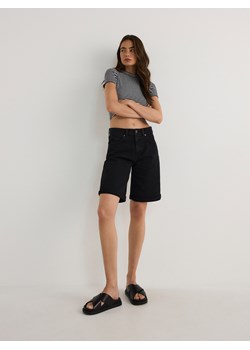 Reserved - Jeansowe szorty - czarny ze sklepu Reserved w kategorii Szorty - zdjęcie 173974241