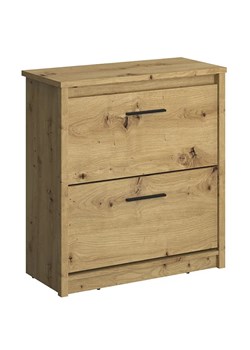 Uchylna szafka na buty dąb artisan - Toreso 23X ze sklepu Edinos.pl w kategorii Zestawy mebli do przedpokoju - zdjęcie 173974561