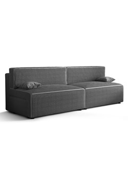 Szara rozkładana sztruksowa sofa - Lider 3X ze sklepu Edinos.pl w kategorii Sofy i kanapy - zdjęcie 173974804