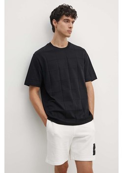 Armani Exchange t-shirt bawełniany męski kolor czarny gładki 6DZTLK ZJ2ZZ ze sklepu ANSWEAR.com w kategorii T-shirty męskie - zdjęcie 173975641