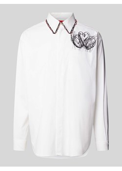 Koszula biznesowa o kroju regular fit z nadrukiem z motywem model ‘Edis’ ze sklepu Peek&Cloppenburg  w kategorii Koszule męskie - zdjęcie 173976550
