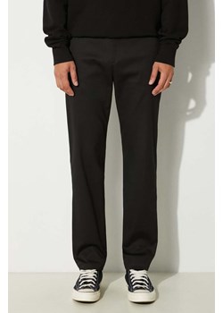 Paul Smith spodnie męskie kolor czarny proste M1R-055Z-N02138 ze sklepu PRM w kategorii Spodnie męskie - zdjęcie 173978101