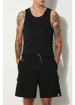 AAPE szorty męskie kolor czarny AAPSPMA676XXM ze sklepu PRM w kategorii Spodenki męskie - zdjęcie 173978151