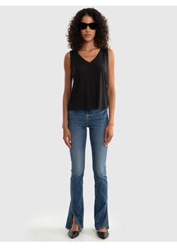 Koszulka damska na ramiączkach z wiskozy czarna Pistima 906 ze sklepu Big Star w kategorii Bluzki damskie - zdjęcie 173980690