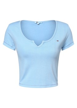 Tommy Jeans Koszulka damska Kobiety Bawełna jasnoniebieski jednolity ze sklepu vangraaf w kategorii Bluzki damskie - zdjęcie 173980792