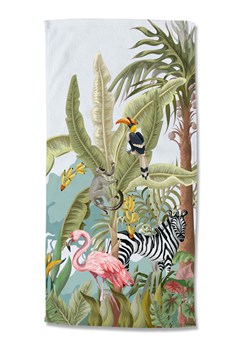 Good Morning Ręcznik plażowy &quot;Jungle party&quot; ze wzorem ze sklepu Limango Polska w kategorii Ręczniki - zdjęcie 173981250