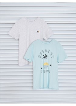 Sinsay - Koszulki 2 pack - błękitny ze sklepu Sinsay w kategorii T-shirty chłopięce - zdjęcie 173983200