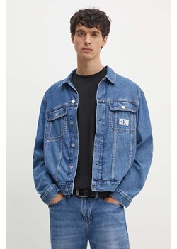 Calvin Klein Jeans kurtka jeansowa męska kolor niebieski przejściowa ze sklepu ANSWEAR.com w kategorii Kurtki damskie - zdjęcie 173983841