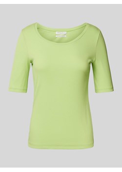 T-shirt z efektem prążkowania ze sklepu Peek&Cloppenburg  w kategorii Bluzki damskie - zdjęcie 173984000