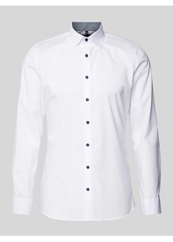 Koszula biznesowa o kroju super slim fit z listwą guzikową ze sklepu Peek&Cloppenburg  w kategorii Koszule męskie - zdjęcie 173984040