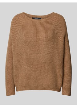 Sweter z dzianiny z okrągłym dekoltem model ‘XENO’ ze sklepu Peek&Cloppenburg  w kategorii Swetry damskie - zdjęcie 173984191
