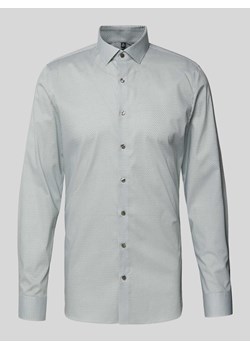 Koszula biznesowa o kroju super slim fit z listwą guzikową ze sklepu Peek&Cloppenburg  w kategorii Koszule męskie - zdjęcie 173984294