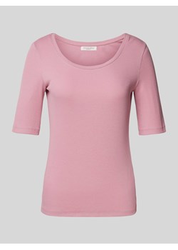 T-shirt z efektem prążkowania ze sklepu Peek&Cloppenburg  w kategorii Bluzki damskie - zdjęcie 173984304
