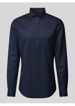 Koszula biznesowa o kroju slim fit z tkaniny two-ply z bardzo długim rękawem ze sklepu Peek&Cloppenburg  w kategorii Koszule męskie - zdjęcie 173984431