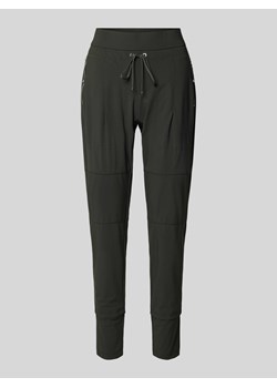 Spodnie sportowe o kroju relaxed fit z ozdobnymi szwami model ‘CANDY’ ze sklepu Peek&Cloppenburg  w kategorii Spodnie damskie - zdjęcie 173984440