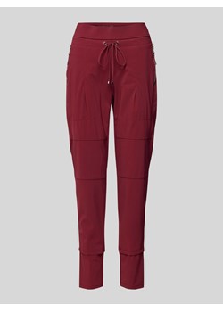 Spodnie sportowe o kroju relaxed fit z ozdobnymi szwami model ‘CANDY’ ze sklepu Peek&Cloppenburg  w kategorii Spodnie damskie - zdjęcie 173984512