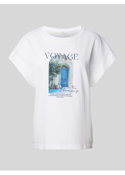 T-shirt z nadrukiem z motywem i napisem ze sklepu Peek&Cloppenburg  w kategorii Bluzki damskie - zdjęcie 173984750