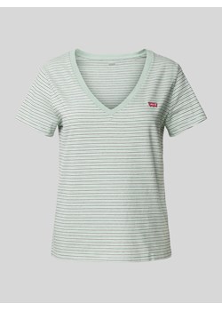 T-shirt z detalem z logo ze sklepu Peek&Cloppenburg  w kategorii Bluzki damskie - zdjęcie 173984773