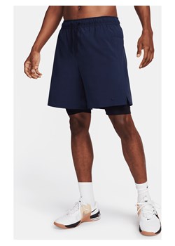 Męskie uniwersalne spodenki 2 w 1 Dri-FIT 18 cm Nike Unlimited - Niebieski ze sklepu Nike poland w kategorii Spodenki męskie - zdjęcie 173984864