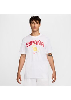 Męski T-shirt do koszykówki Nike Hiszpania - Biel ze sklepu Nike poland w kategorii T-shirty męskie - zdjęcie 173984893
