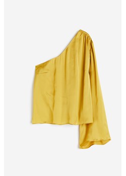 H & M - Bluzka na jedno ramię - Żółty ze sklepu H&M w kategorii Bluzki damskie - zdjęcie 173984972