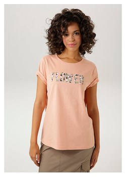 Aniston Koszulka w kolorze brzoskwiniowym ze sklepu Limango Polska w kategorii Bluzki damskie - zdjęcie 173985993