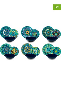 Trendy Kitchen by EXCÉLSA 18-częściowy zestaw talerzy w kolorze niebieskim - id: 7392563 - marki Trendy Kitchen By Excélsa - 173986062 Trendy Kitchen by EXCÉLSA 18-częściowy zestaw talerzy w kolorze niebieskim ze sklepu Limango Polska w kategorii Talerze - zdjęcie 173986062