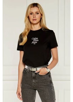 CALVIN KLEIN JEANS T-shirt | Regular Fit ze sklepu Gomez Fashion Store w kategorii Bluzki damskie - zdjęcie 173986454
