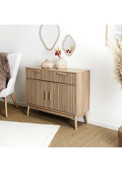 THE HOME DECO FACTORY Komoda &quot;Klaus&quot; w kolorze jasnobrązowym - 100 x 80 x 35 cm ze sklepu Limango Polska w kategorii Meble - zdjęcie 173987223