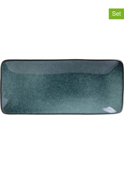 THE HOME DECO FACTORY Talerze (3 szt.) w kolorze niebieskim - 22 x 10 cm ze sklepu Limango Polska w kategorii Naczynia - zdjęcie 173987373