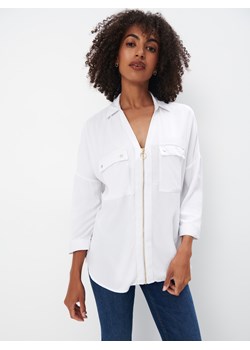 Mohito - Koszula z wiskozy - biały ze sklepu Mohito w kategorii Koszule damskie - zdjęcie 173987410