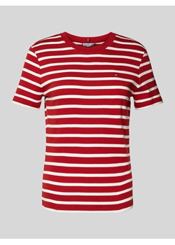 T-shirt z wyhaftowanym logo model ‘NEW SLIM CODY’ ze sklepu Peek&Cloppenburg  w kategorii Bluzki damskie - zdjęcie 173989512