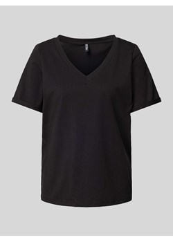 T-shirt z dekoltem w serek model ‘Ria’ ze sklepu Peek&Cloppenburg  w kategorii Bluzki damskie - zdjęcie 173989523