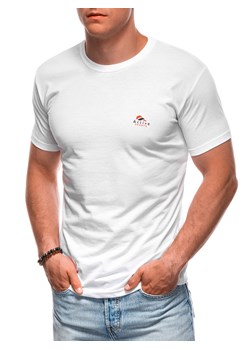 T-shirt męski z nadrukiem 1989S - biały ze sklepu Edoti w kategorii T-shirty męskie - zdjęcie 173990270