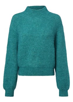 american vintage Sweter damski z zawartością alpaki - East Kobiety dzianina grubo tkana petrol marmurkowy ze sklepu vangraaf w kategorii Swetry damskie - zdjęcie 173990601