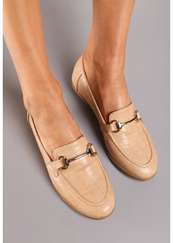 Beżowe Mokasyny Cathy ze sklepu born2be.pl w kategorii Mokasyny damskie - zdjęcie 173991160