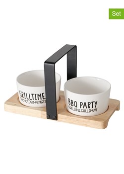 Boltze 3-częściowy zestaw &quot;Grillhouse&quot; w kolorze białym ze sklepu Limango Polska w kategorii Misy i tace dekoracyjne - zdjęcie 173992472