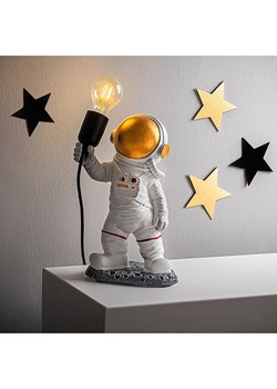 ABERTO DESIGN Lampa dekoracyjna "Astronaut" w kolorze białym - wys. 32 cm ze sklepu Limango Polska w kategorii Oświetlenie - zdjęcie 173992523
