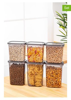 Violeta Home Pojemniki (6 szt.) w kolorze antracytowym ze sklepu Limango Polska w kategorii Pojemniki kuchenne - zdjęcie 173992612