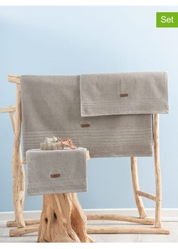 Colourful Cotton 3-częściowy zestaw ręczników w kolorze beżowym ze sklepu Limango Polska w kategorii Ręczniki - zdjęcie 173992720