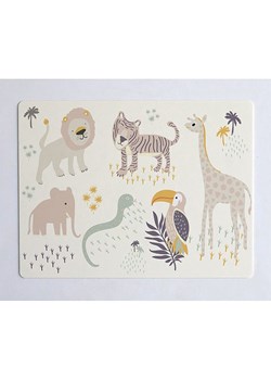 The Wild Hug Podkładka "Africa" w kolorze beżowym ze wzorem na biurko - 55 x 35 cm ze sklepu Limango Polska w kategorii Akcesoria biurowe - zdjęcie 173993771