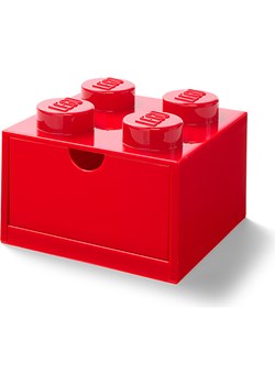 LEGO Pojemnik &quot;Brick 4&quot; w kolorze czerwonym z szufladami - 15,8 x 15,8 x 11,3 cm ze sklepu Limango Polska w kategorii Pojemniki kuchenne - zdjęcie 173993844