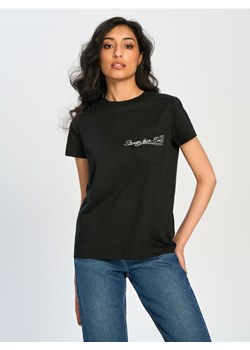 Sinsay - Koszulka z kieszonką - czarny ze sklepu Sinsay w kategorii Bluzki damskie - zdjęcie 173994362